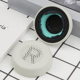 Geekria QuickFit Replacement Ear Pads Compatible with JLab Go Lux ANC Wireless Headphones, Ear Cushions, Repair Parts (Cloud White)