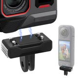 Geekria Magnetic Adapter Mount Compatible with Insta360 X5, X4 Air, Ace Pro 2, Ace Pro, Ace, Action Camera, Quick Release Adapter Accessories Suitable for Tripod, Selfie, Vlogging (Black)