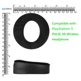 Geekria Comfort Hybrid Velour Replacement Ear Pads for Sony PlayStation 5 PULSE 3D PS5 Wireless Headphones Ear Cushions, Headset Earpads, Ear Cups Cover Repair Parts (Black)