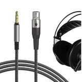 Geekria Audio Cable Compatible with AKG Q701, K702, K712, K271S, K271 MKII, K240 S/Studio, K245, K241, K175, K171 headphone 3.5mm Braided Nylon Replacement Stereo Cord (6ft / 1.7m)