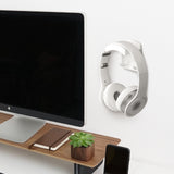 Geekria Gaming Headset Headphone Hook Holder, Headphone Wall Mount Headset Holder, Headsets Hanger Compatible with Bose, SONY, Sennheiser, ATH, AKG, JBL, Beats (White)