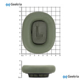 Geekria Elite Sheepskin Replacement Ear Pads for Apple AirPods MAX (A2096)/MAX2 (A3184) Headphones Ear Cushions, Repair Parts (Green)