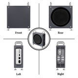 Geekria Computer Aluminum Chassis Stand Compatible with Apple 2024 Mac Mini M4 / Mac Mini M4 Pro Case - Accessories Optimized Heat Dissipation (Space Gray)
