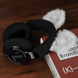 Geekria NOVA Knit Fabric Headband Cover and Cat Ears Attachment Set Compatible with Razer, SteelSeries, HyperX, Sennheiser, ASTRO, Sony, Logitech, ATH Headphones (White)