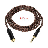 Geekria Apollo 6NOCC 4.4mm Balanced Cable Single Crystal Copper Upgrade Extension cord, 4.4mm Male to Female Replacement Cord for HiFi Headset (4.9ft / 1.5m)