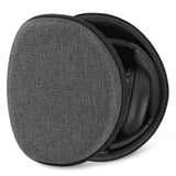 Geekria Shield Headphones Case Compatible with Skullcandy Riff 2, Riff, Crusher ANC/Evo, Hesh Evo/ANC, Replacement Hard Shell Travel Carrying Bag with Cable Storage (Dark Grey)