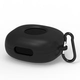 Geekria Silicone Case Cover Compatible with Soundcore by Anker Sport X20 True Wireless Earbuds, Protective Earphones Skin Cover with Keychain Hook, Charging Port Accessible (Black)