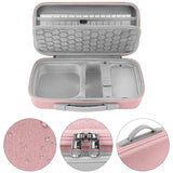 Geekria Desktop Computer Hard Travel Case, Compatible with Apple 2024 Mac Mini M4 / Mac Mini Pro, Fit for Magic Keyboard, Mouse, Trackpad and Accessories (Pink)