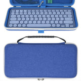 Geekria Keyboard Carrying Case, Hard Shell Protective Travel Bag for Small Compact Keyboard, Compatible with Logitech K380, Logitech Pebble Keys 2 K380s (Blueberry)
