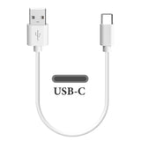 Geekria USB Earbuds Short Charger Cable Compatible with Skullcandy, Soundcore, Sennheiser, SAMSUNG, HUAWEI, ATH, Shokz, USB to USB-C Replacement Power Charging Cord (1ft / 30cm)