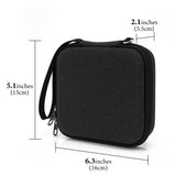 Geekria Customizable Keys Carrying Case, Compatible with Elgato Stream Deck Neo, Hard Shell Protective Travel Bag (Dark Gray)