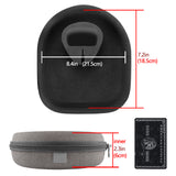 Geekria Shield Headphones Case Compatible with Bose QC Ultra II, Sony WH-1000XM5, Skullcandy Crusher ANC 2 Case, Replacement Hard Shell Travel Carrying Bag with Cable Storage (Light Brown)
