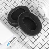 Geekria Comfort Hybrid Velour Replacement Ear Pads for Audio-Technica ATH-M50X, M50xBT2, M50S, M50cwh, M45, M30X, M20X Headphones Ear Cushions, Repair Parts (Black)