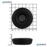 Geekria QuickFit Replacement Ear Pads Compatible with Jabra Engage 30/50 Headphones, Ear Cushions, Repair Parts (Black)