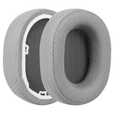 Geekria Comfort Mesh Fabric Replacement Ear Pads for Corsair HS65, HS55 Headphones Ear Cushions, Headset Earpads, Ear Cups Cover Repair Parts (Grey)