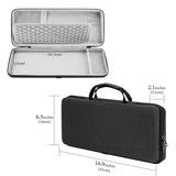 Geekria Hard Shell Travel Carrying Case, EVA Protective Bag Compatible with Ableton Move (Dark Gray)