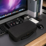 Geekria Audio Interface Carrying Case, Hard Shell Travel Bag Compatible with Solid State Logic SSL 2 MKII / SSL 2 Plus MKII (Dark Gray)