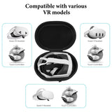 Geekria Carrying Case for VR Controllers and Accessories, Compatible with Quest 3, Quest 2, Vision Pro, Google Daydream View, 30x21x11cm, Shockproof with Cushion Padding for Secure Storage
