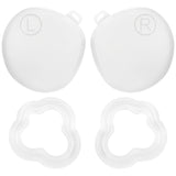 Geekria VR Lens Cover & Cleaning Kit for Meta Quest 3S, Anti-Drop Camera Protector Set, Dustproof & Anti-Scratch VR Headset Accessories (6PCS, White)