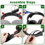 Geekria Earpad + Headband Compatible with SONY MDR-XB950BT MDR-XB950B1 Headphone Replacement Ear Pad + Headband Pad / Ear Cushion + Headband Cushion / Repair Parts Suit (Dark Red)