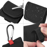 Geekria Earbuds Pouch with Belt Loop Compatible with Skullcandy EcoBuds, Rail, Smokin' Buds, Indy ANC, Dime 2, Dime 3 Earbud Case Belt Holster, Protective Case Cover with Clip Holder for Bag Strap