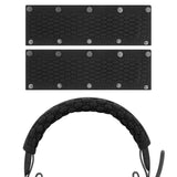Geekria 2Pcs Replacement Headband Cover for Logitech Zone Wired/ 750/ 900/ Wireless/ 300/ 301, Bose QC45, QC35, QC35II, Beats Studio Pro, ATH-M50x, Sony WH-1000XM6 Headphones (Black)