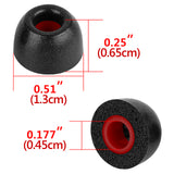 Geekria 3 Pairs Comfort Memory Foam True Wireless Earbuds Ear Tips Compatible with 4.5-6.3mm in-Ear Earphones Nozzle Blocking Noise Foam Tips / Earbud Ear Tips /Tips Eartips (L Size / Short)
