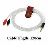 Geekria Apollo 4-Strand Silver-Plated Copper Replacement Cable Compatible with Sennheiser HD660S2, HD600, HD650 Headphones, 3.5mm Stereo Plug, 4 ft/1.2 m
