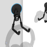 Geekria Magnetic Headphone Holder, Headset Hooks, Gaming Controller Stand for PS5, PS4, Xbox One, Nintendo Switch, Compatible with Sennheiser, Bose, Beats, Razer, HyperX, Sony (Black)