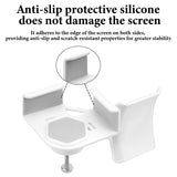 Geekria Clamp-On Headphone Holder for Monitor, Screen-Mount Gaming Headset Hanger Hook, Compatible with Sennheiser, Bose, Beats, Razer, HyperX, Sony Headphones (White / 2 Pack)
