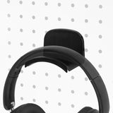 Geekria Headphone Holders for Pegboard Display, Headphone Hanger Holder Compatible with 1/4" Pegboard, Hook Headset Holder Hanger for Home, Office, Electronics Organization (Black)