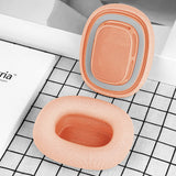 Geekria Comfort Mesh Fabric Replacement Ear Pads Compatible with AirPods MAX (A2096), AirPods MAX2 (A3184) Headphones, Ear Cushions (Orange)