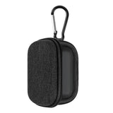 Geekria Shield Earbuds Case Compatible with Bose QuietComfort Ultra 2, JBL Endurance Zone, Soundcore V40i, Replacement Hard Shell Travel Carrying Bag with Carabiner Clip (Dark Grey)