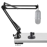 Geekria for Creators Microphone Arm Compatible with Razer Seiren V3 Mini, X, V2 Pro, V2 X, Elite, Mic Boom Arm with Table Flange Mount Adapter, Adjustable Suspension Stand, Desk Mount Holder