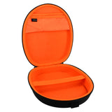 Geekria Shield Headphones Case for Lay Flat On-Ear Headphones, Replacement Hard Shell Travel Carrying Bag with Cable Storage, Compatible with Mpow, Shure, Sennheiser Headsets (Black)