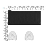 Geekria NOVA Knit Fabric Headband Cover and Cat Ears Attachment Set Compatible with Razer, SteelSeries, HyperX, Sennheiser, ASTRO, Sony, Logitech, ATH Headphones (White)
