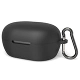 Geekria Silicone Case Cover Compatible with Bose New QuietComfort True Wireless Earbuds, Protective Earphones Skin Cover with Keychain Hook, Charging Port Accessible, Front LED Visible (Black)