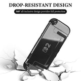 Geekria Silicone Protective Case Compatible with Nintendo Switch 2 features a split-type design, shock absorption, scratch resistance, Ergonomic Grip Design, Charge Without Removing