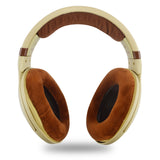 Geekria Velour Headband Pad Compatible with Sennheiser HD598, HD598SE, HD598CS, HD595, HD569, HD559, HD558, HD555, HD518, HD515, Game ONE, PC360, PC373D Headphones (Brown)