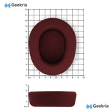 Geekria Comfort Mesh Fabric Replacement Ear Pads for SteelSeries Arctis Nova Pro Wireless, Nova Elite Headphones Ear Cushions, Repair Parts (Red)