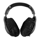 Geekria 100 Pairs Disposable Headphones Ear Cover for Large Over-Ear Headset Earcup, Stretchable Sanitary Ear Pads Cover, Hygienic Ear Cushion Protector (L / Black)