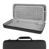 Geekria Full Size Keyboard Hard Shell Case Compatible with Corsair Galleon 100 SD/K100 RGB/K70 MAX, Razer BlackWidow V4 Pro, Travel Carrying Bag for 104-108 Key Computer Keyboard (Dark gray)