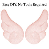 Geekria Angel Wings Decorative for Headphones, Diy Decoration Accessories Easy Install, No Tool Needed ( Pink/1 Pair )