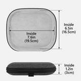 Geekria Shield Headphones Case Compatible with Sony WH-CH520/CH510, JBL Tune 510BT, AKG Y50BT, Replacement Hard Shell Travel Carrying Bag with Cable Storage (Dark Grey)