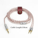 Geekria Apollo 3.5mm Male to Dual 2.5mm Male Headphone Upgrade Cable Compatible with HIFIMAN HE400S, HE-400i, HE560, HE350, HE1000 V2, 4-Core 6NOCC Copper Wire (4.9ft / 1.5m)