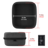Geekria Shield Case for Large-Sized Over-Ear Headphones, Compatible with Sennheiser HD 660s, HD 599 SE, Replacement Protective Hard Shell Travel Carrying Bag with Cable Storage (Dark Grey)