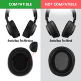 Geekria Sport Cooling-Gel Replacement Ear Pads for SteelSeries Arctis Nova Pro Wireless Headphones Ear Cushions, Headset Earpads, Ear Cups Cover Repair Parts (Black)