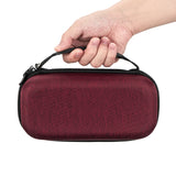 Geekria Shield Speaker Case Compatible with Bose SoundLink Flex 2 Bluetooth, Replacement Hard Shell Carrying Bag with Cable Storage (Claret-Red)