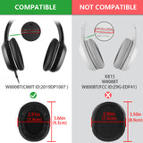 Geekria QuickFit Replacement Ear Pads for Edifier W800BT (CMIIT ID:2019DP1007) Headphones Ear Cushions, Headset Earpads, Ear Cups Cover Repair Parts (Black)