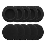 Geekria 5 Pairs QuickFit Foam Replacement Ear Pads for Sennheiser PX100, PX80, PC131, Koss SP, Koss PP Headphones, Headset Cups Cover Repair Parts (Black)